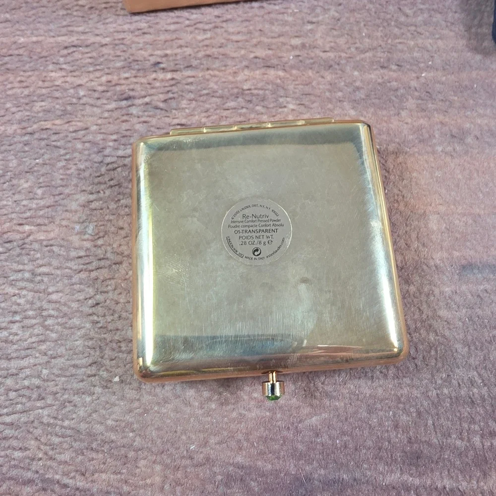 Estee Lauder Compact Women Green Good Jay Strongwater Bamboo 2009 Pressed Powder